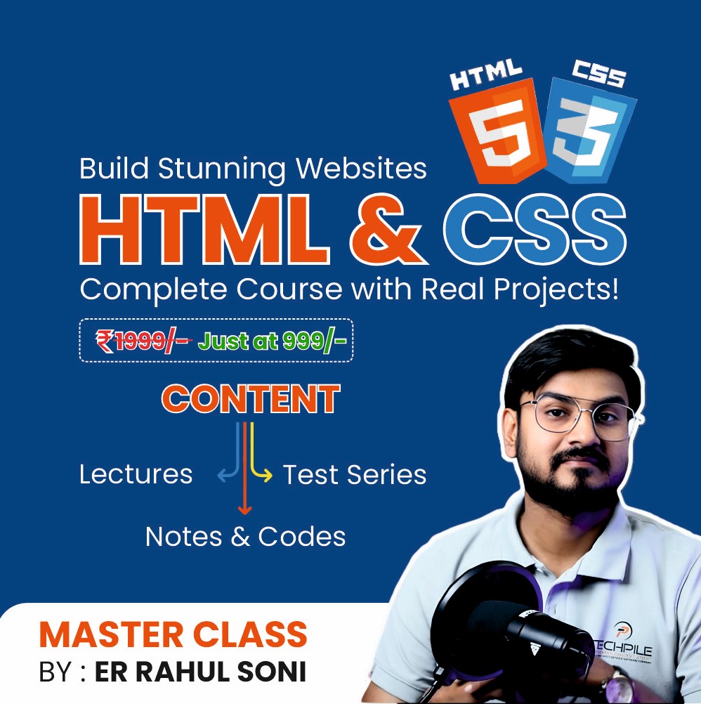 Master HTML & CSS — Complete Video Course with Real Projects!